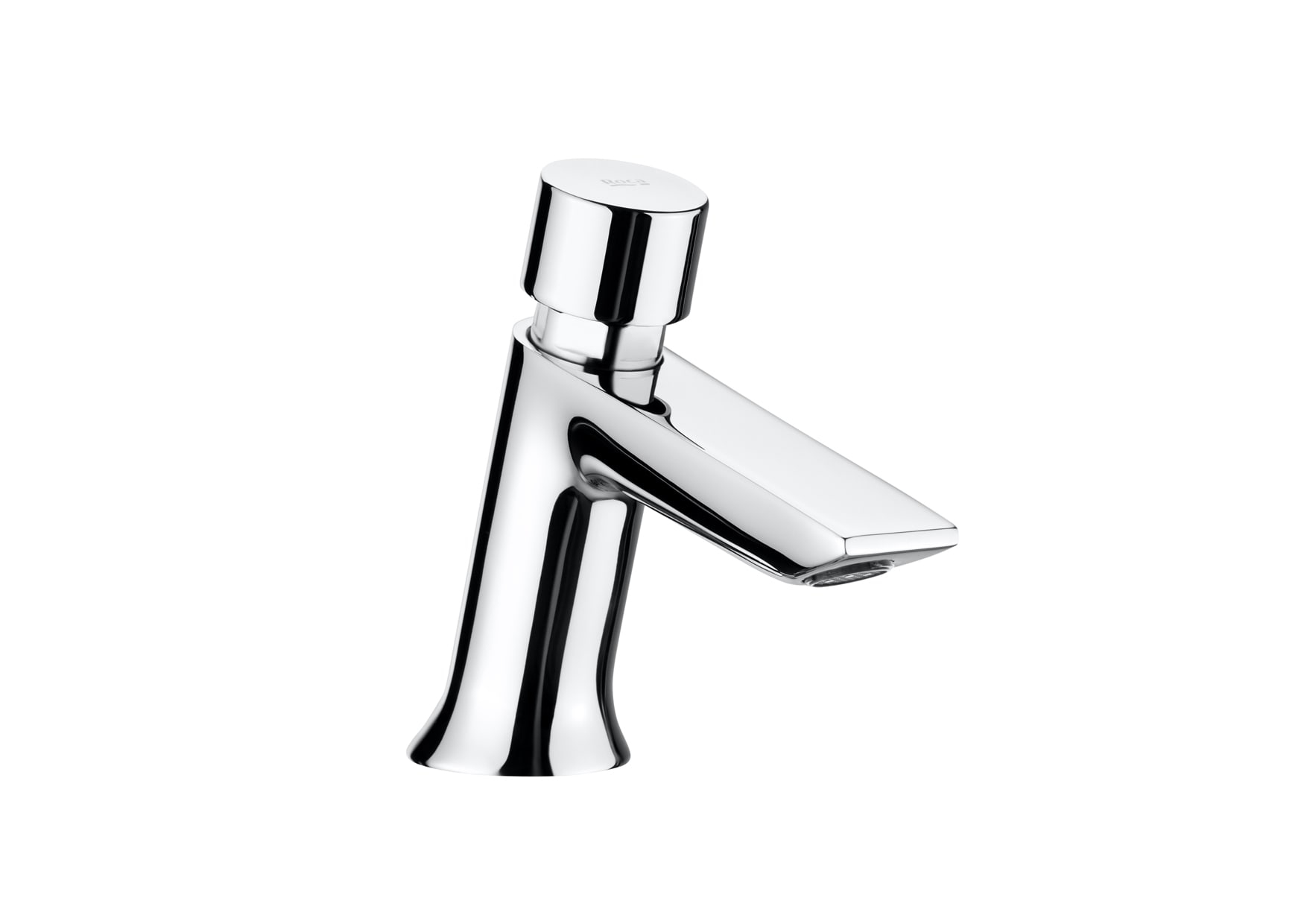 Roca Self-closing deck-mounted basin faucet with push-button-RT5A4277C00