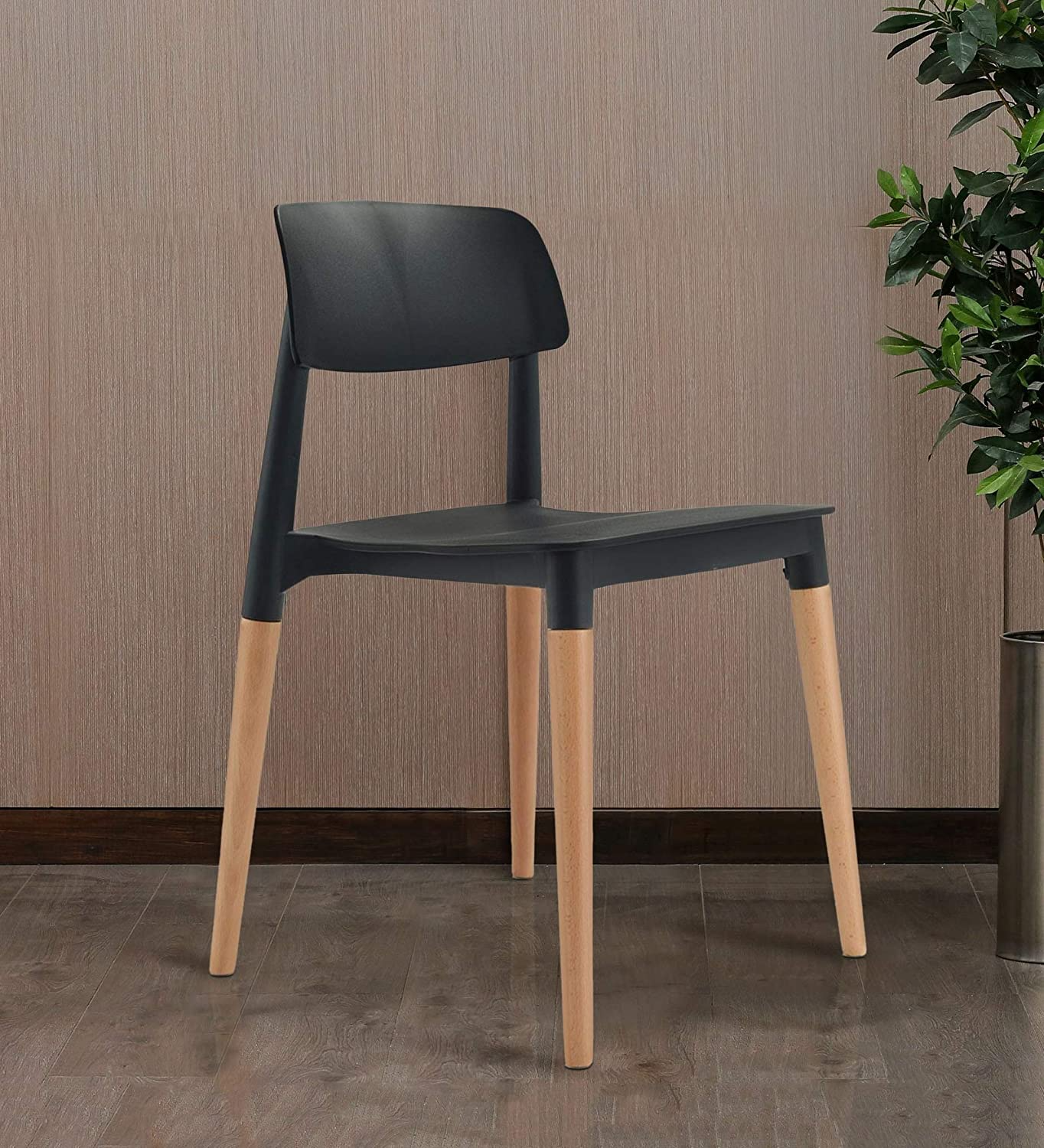 Laughing Buddha - Ruben Mid-Century Chair (Black)