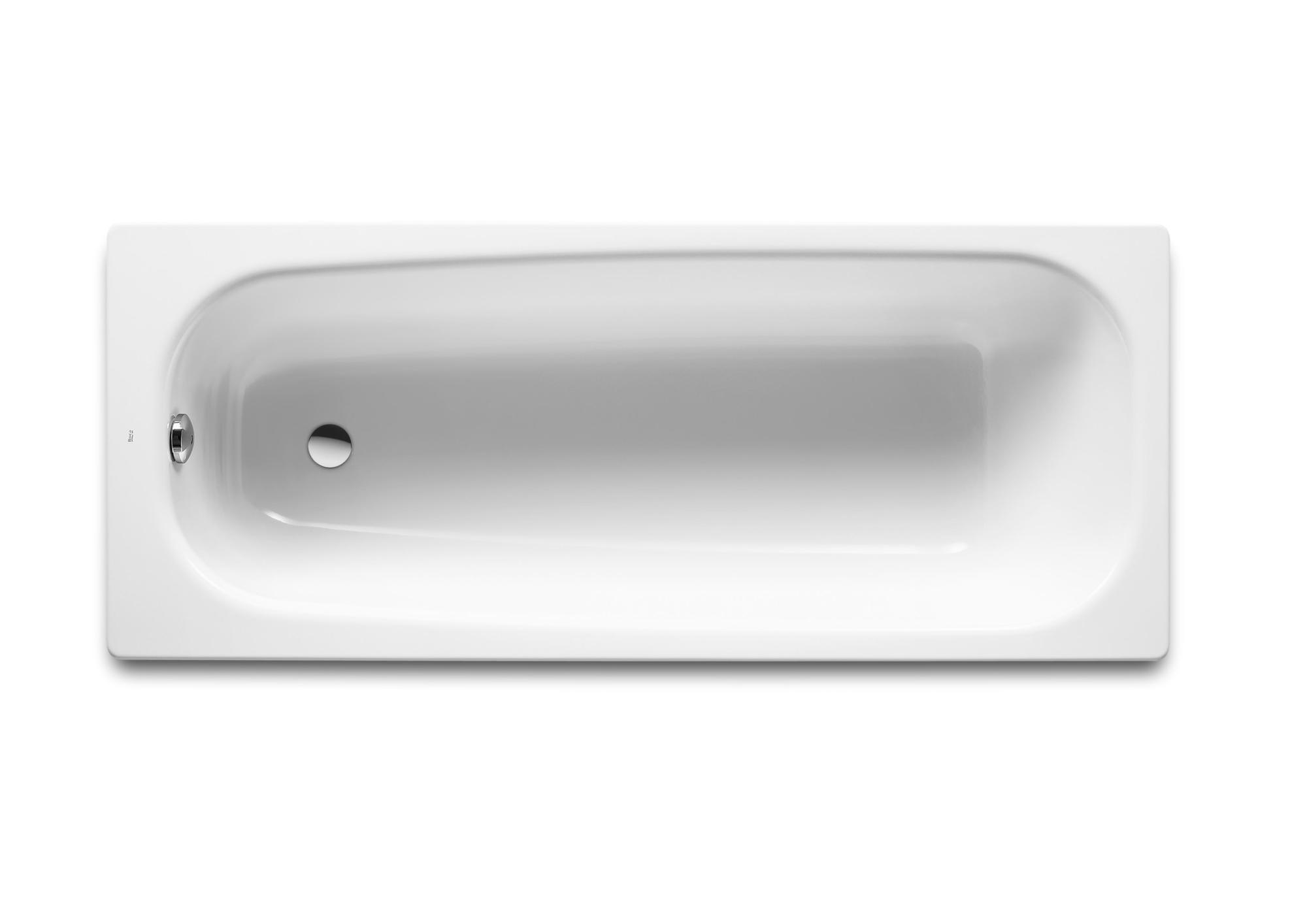 Roca RW212913001 Continental Rectangular cast iron bath with anti-slip base