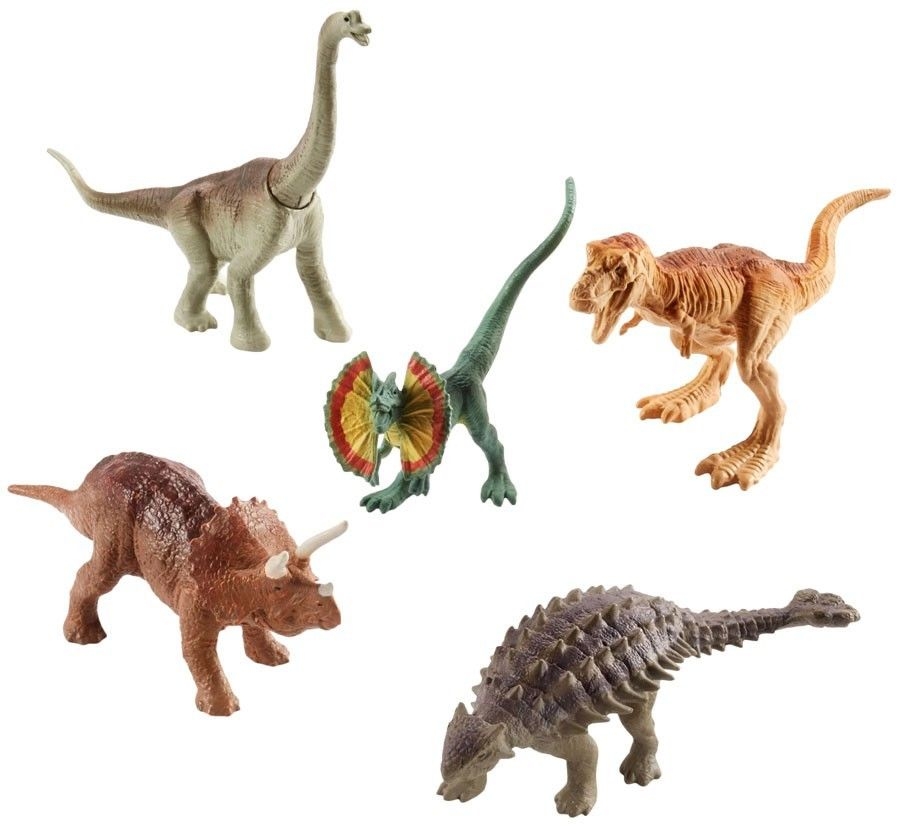 Jurassic World Legacy Collection 2018 (Jurassic Park) Mattel Mini Dinosaurs 5-Pack FWB44