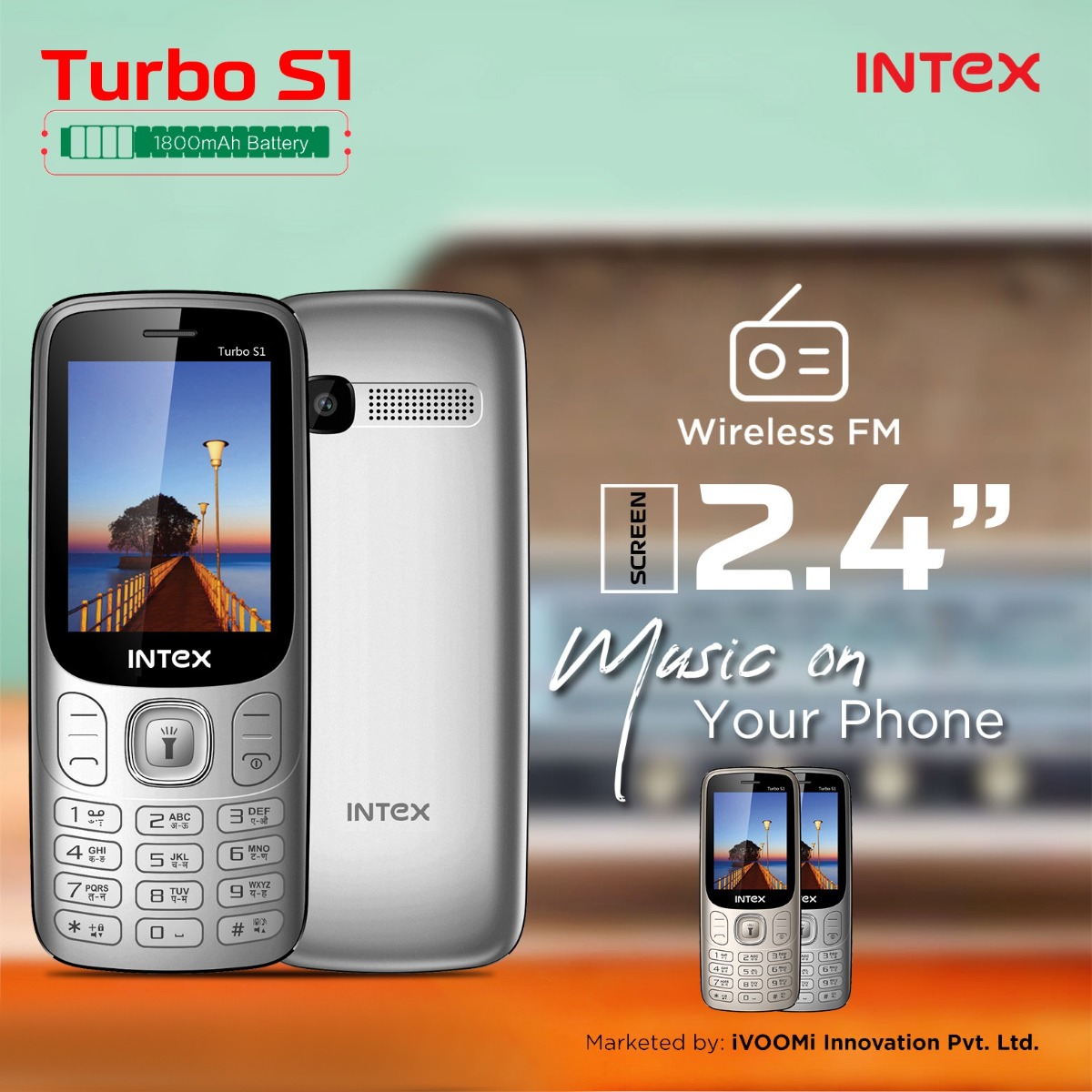 Intex Turbo S1 Keypad Phone with Dual Sim
