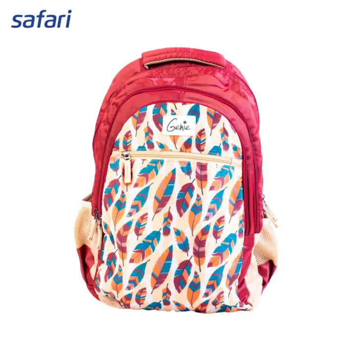 Safari Genie Blush Backpack 19 inch | 3 Compartment | Laptop Support