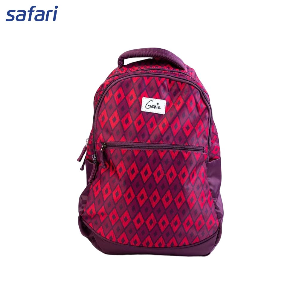 Safari Genie Gypsy Backpack 17 Inch | 2 Compartment | Front Pocket | File Holder | Side Pocket