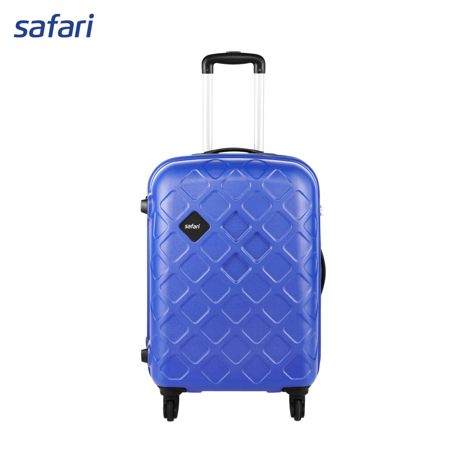 Safari Mosaic 4 Wheels Hard Luggage (Small) | 100% Polycarbonate Shell | Colored Beading | Fixed Combination Lock 
