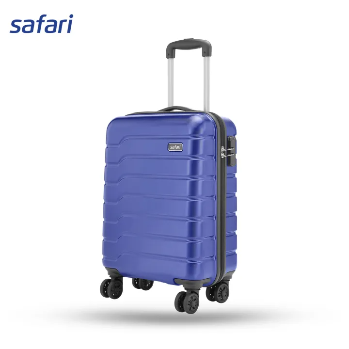 Safari Ozone 8 Wheels Hard Luggage (Large) | 100% Polycarbonate Shell | Fixed Combination Lock | Color- Midnight Blue