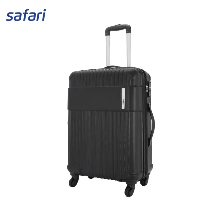 Safari Stealth 4 Wheels Hard Luggage (Small) | 100% Polycarbonate Shell | Fixed Combination Lock 