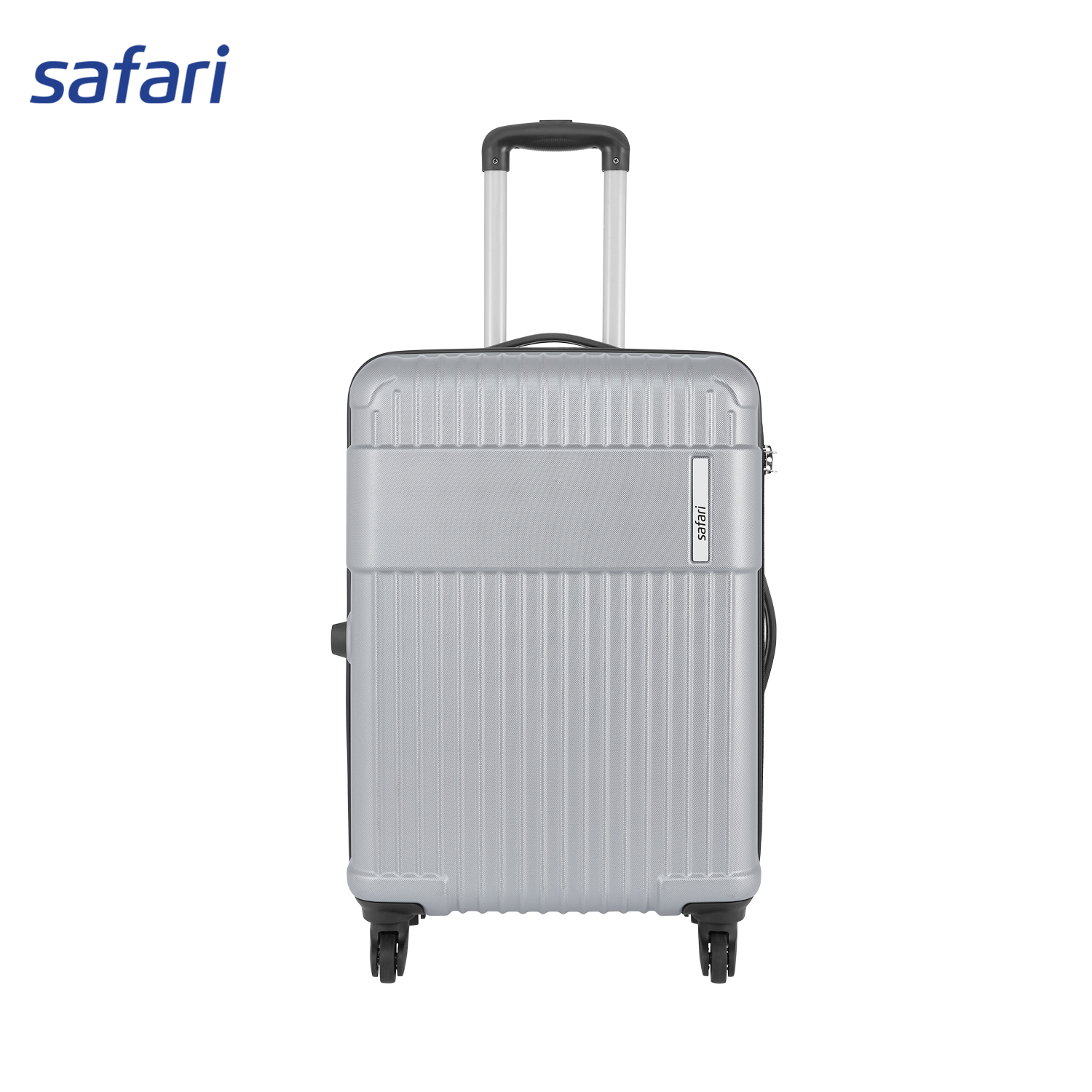 Safari Stealth 4 Wheels Hard Luggage (Medium) | 100% Polycarbonate Shell | Fixed Combination Lock 