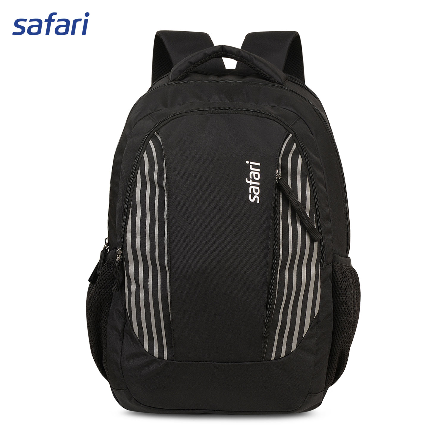 Safari Tint Backpack 19 Inch | 3 Compartment | Laptop Compartment | Front Storage Pocket | Mesh Padding | Mesh Pockets | Color Black