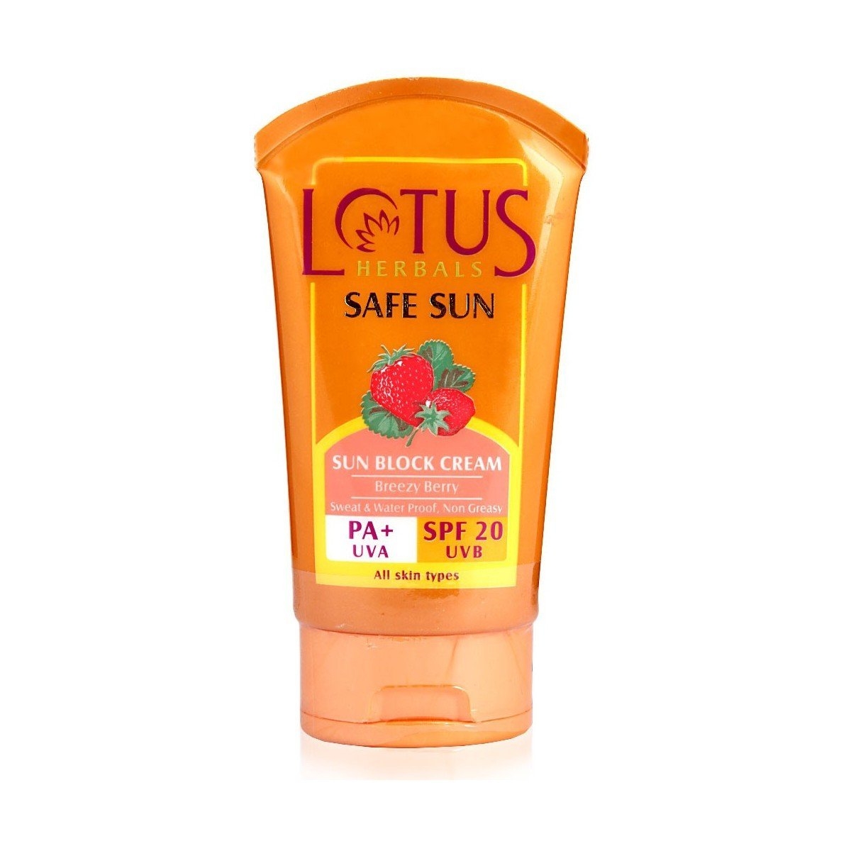 Lotus Herbal Safe Sun Block Cream PA + SPF-20, 50g