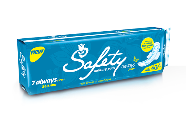 Safety Always Clean Sanitary Pads 7 Pcs
