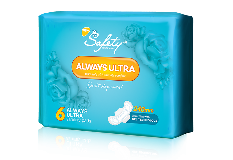 Safety Always Ultra Sanitary Pads 6 Pcs