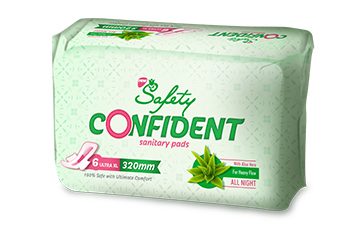 Safety Ultra Confident Xl 6pcs Sanitary Pad