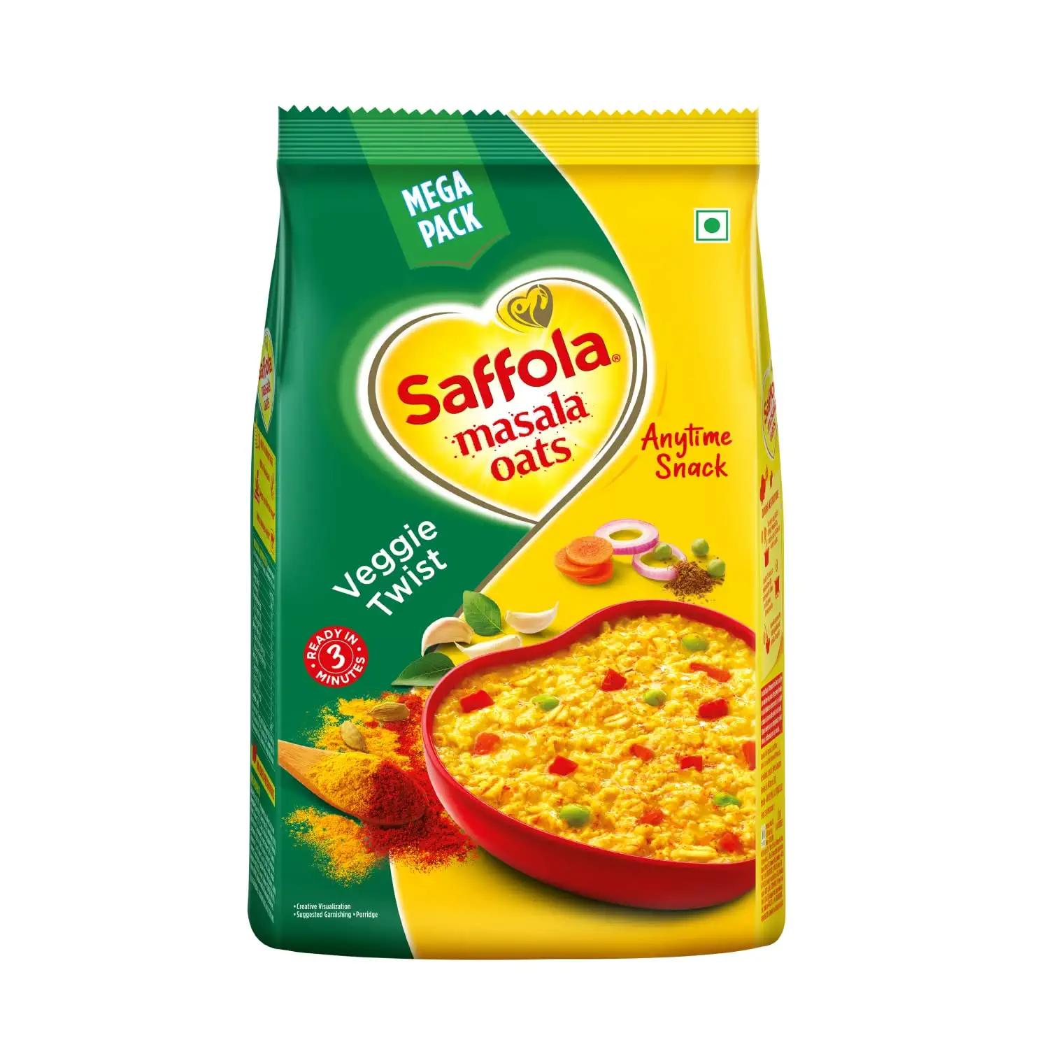 Saffola Masala Oats Veggie Twist 500 Gm