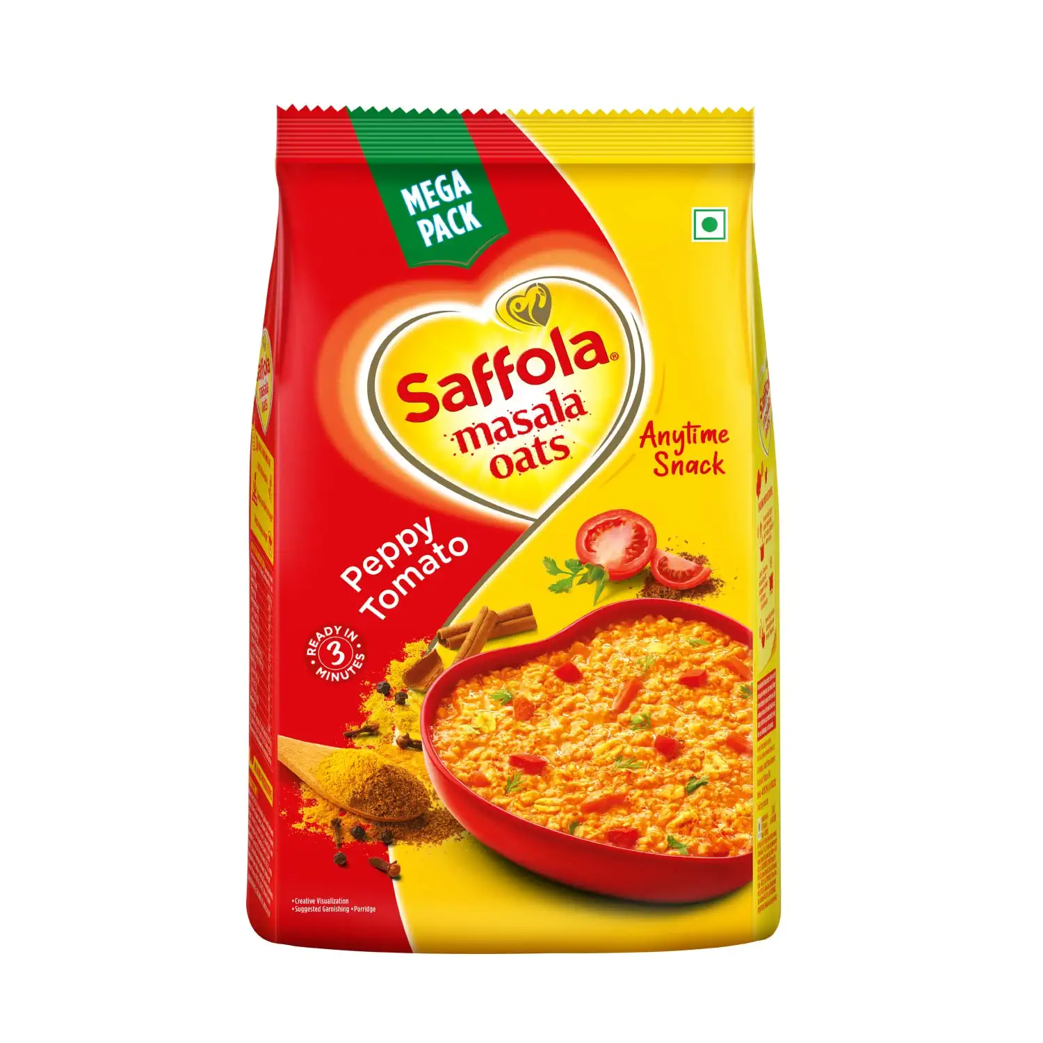 Saffola Masala Oats Pep Tom 500 G