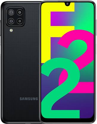 Samsung Galaxy F22 6GB RAM 128GB Storage Black Mobile Phone