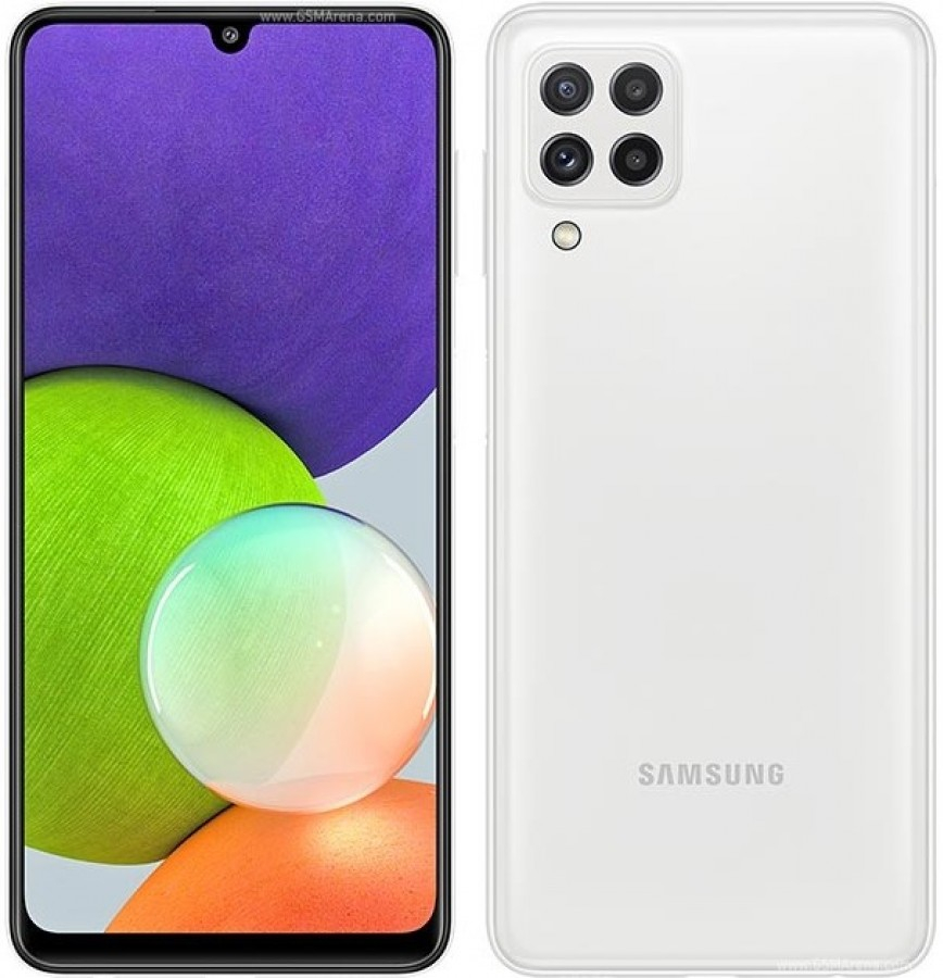 Samsung Galaxy F22 6GB RAM 128GB Storage White Mobile Phone
