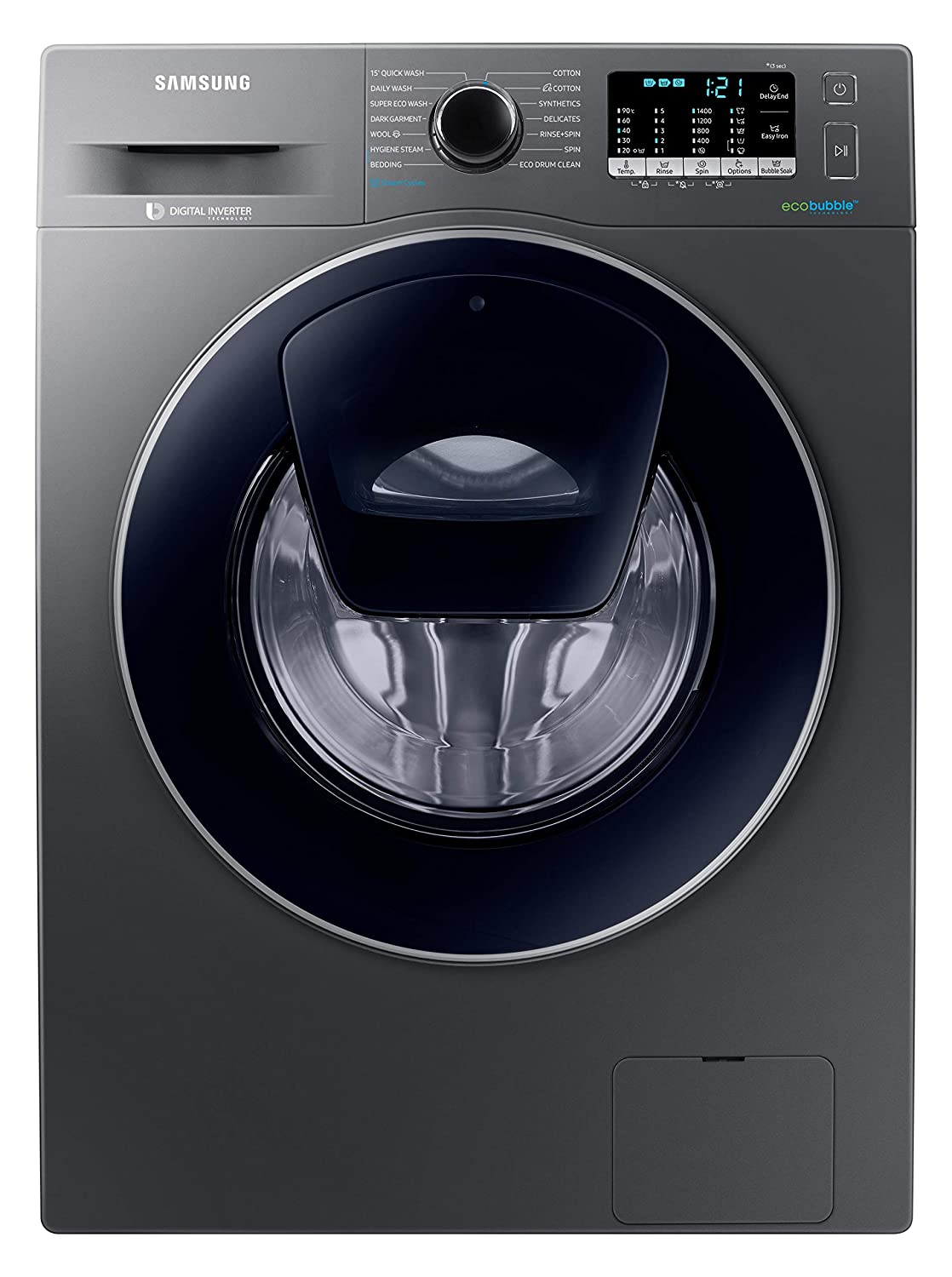 Samsung Samsung 9.0 Kg Inverter Fully-Automatic Front Loading Washing Machine WW91K54E0UX/TL