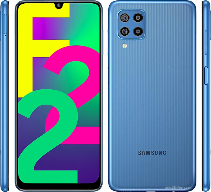 Samsung Galaxy F22 4GB RAM 64GB Storage Blue Mobile Phone