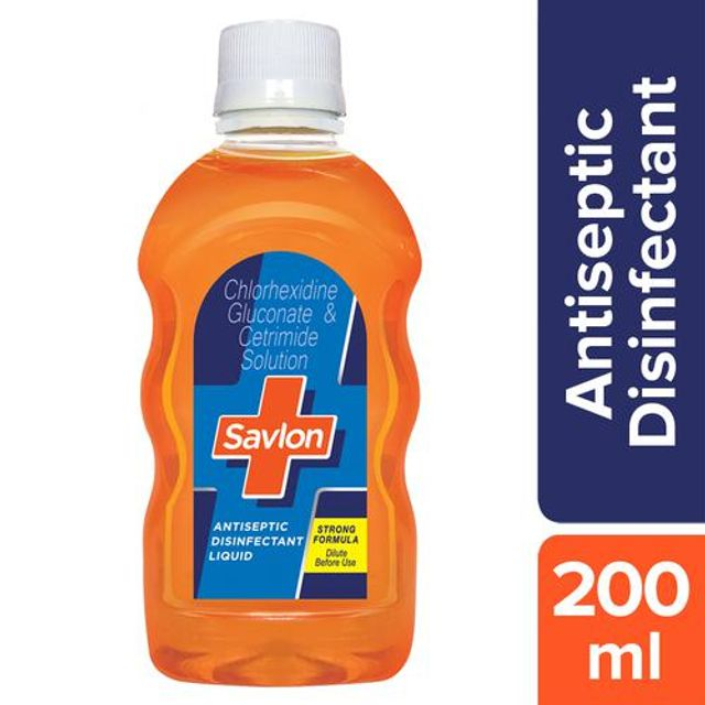 Savlon Antiseptic Disinfectant Liquid for First Aid, Personal Hygiene, and Home Hygiene - 200ml