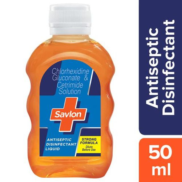 Savlon Antiseptic Disinfectant Liquid for First Aid, Personal Hygiene, and Home Hygiene - 50ml