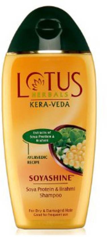 Lotus Herbals Kera-Veda Soyashine Soya Protein and Brahmi Shampoo, 200ml