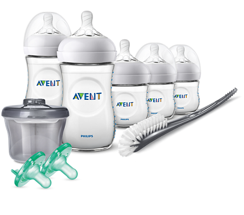 Philips Avent Natural Baby Bottle Newborn Starter Gift Set SCD206/01 