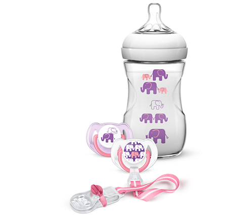 Philips Avent Natural Baby Bottle Newborn Starter Gift Set SCD628/13