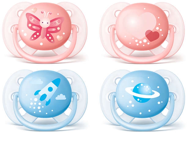 Philips Avent Ultra Soft Pacifier 0-6 Months Double Pack SCF222/21