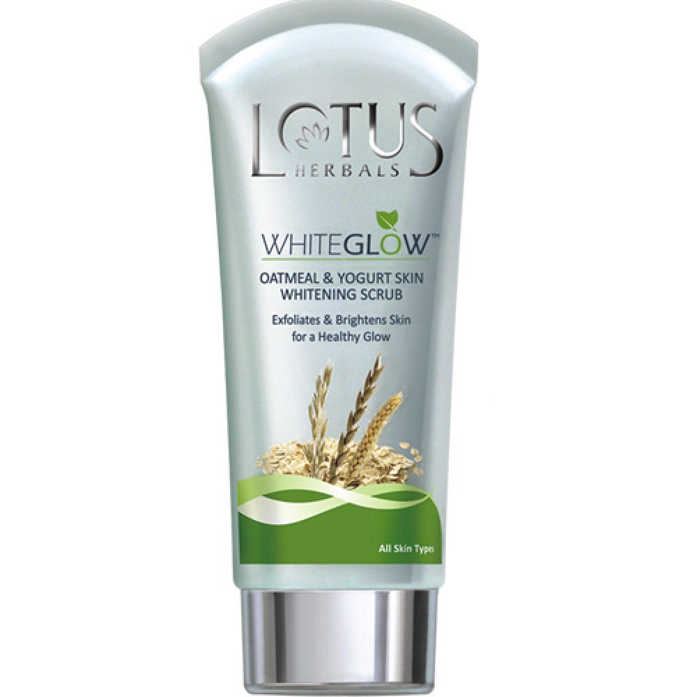 Lotus Herbals White Glow Oatmeal & Yogurt Skin Whitening Scrub 100 g