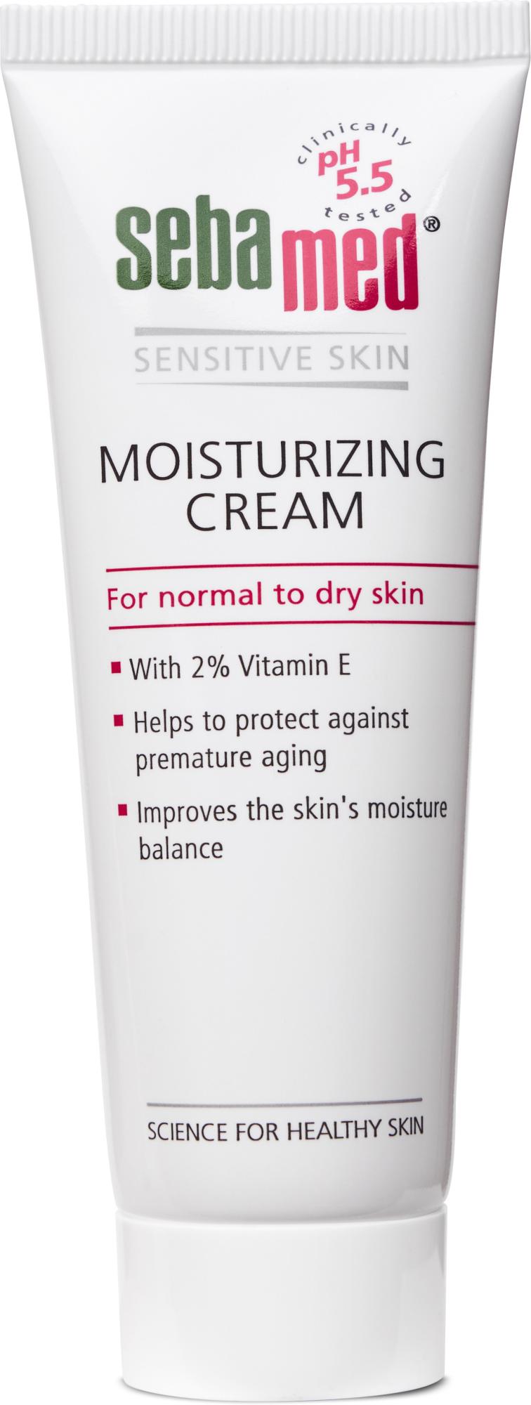 Sebamed Moisturizing Cream, PH 5.5, Normal To Dry Skin, With 2% Vitamin E, Prevents Premature Aging