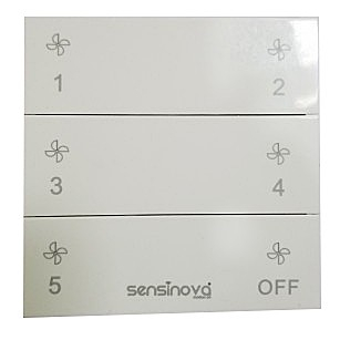 Sensinova SN-KS6FAN (6 Switch Wireless Kinetic Energy Switch to Control Fan Speed)