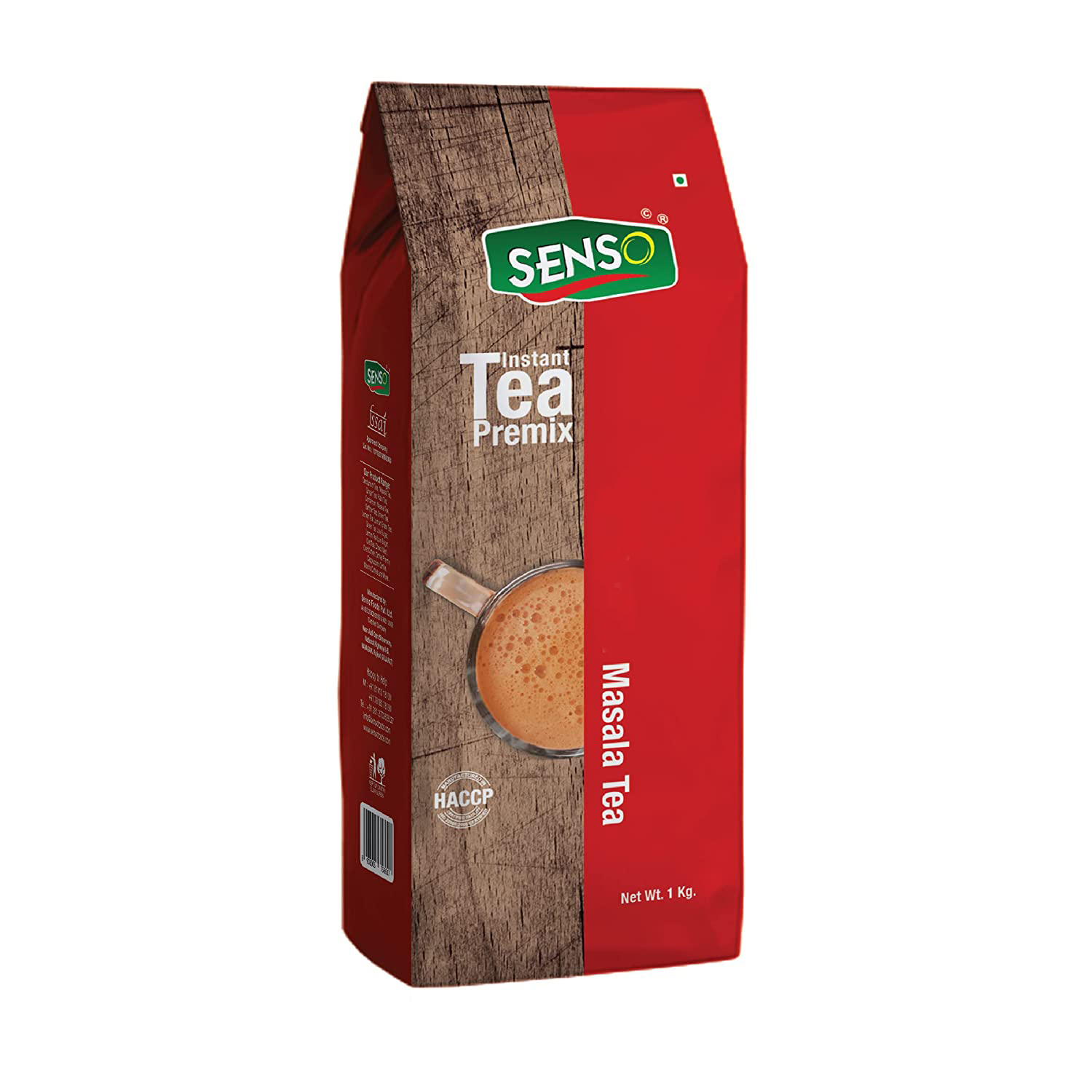Senso Masala Tea Premix Instant 1kg - Premium Chai with 100% Natural Spices | Strong Chai | Premium Powder | Desi Chai | Readymade Tea | Premix Tea Masala Vending Machine Chai (Pack of 1)