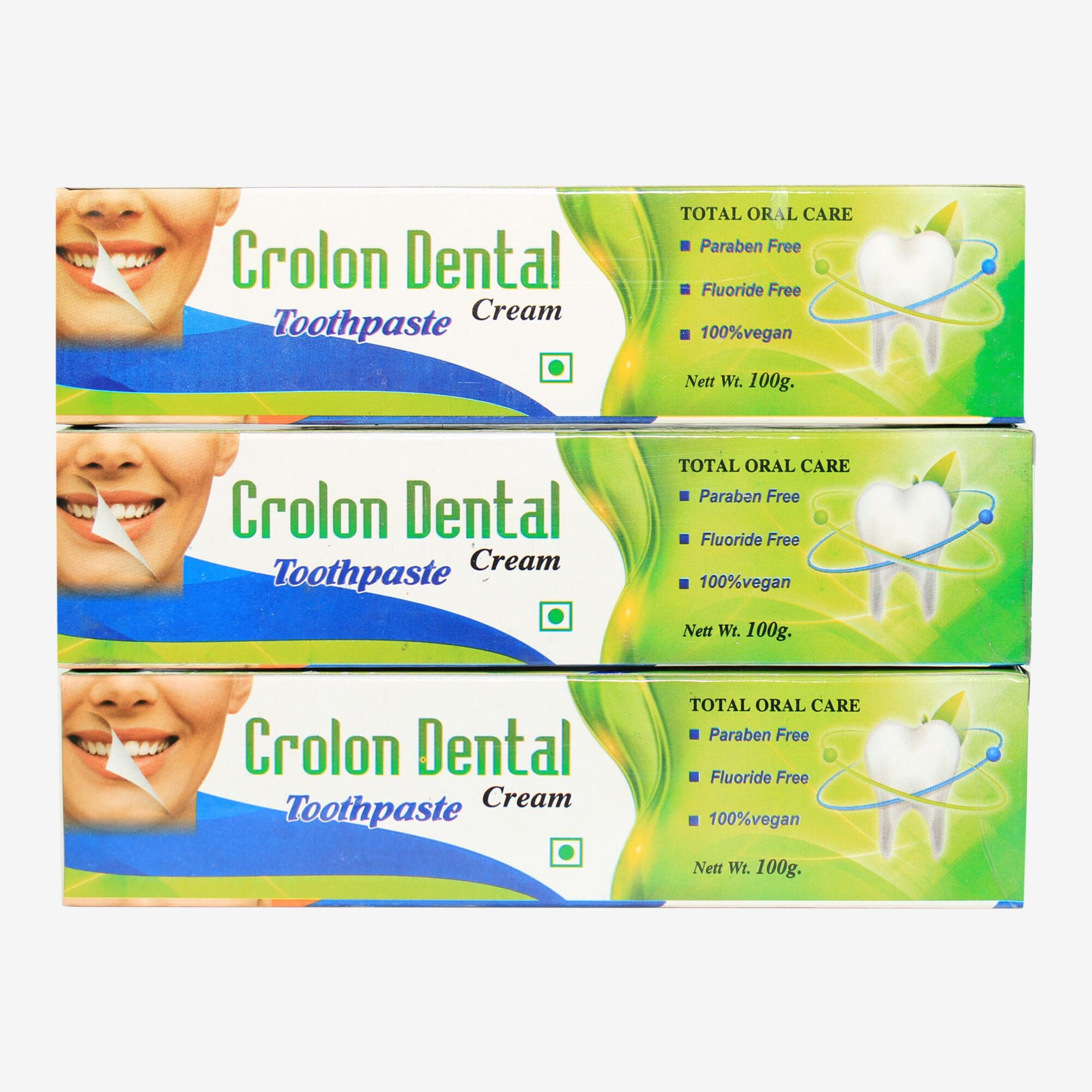 Set Of 3 Willim Group Crolon Dental Toothpaste Cream 100gm