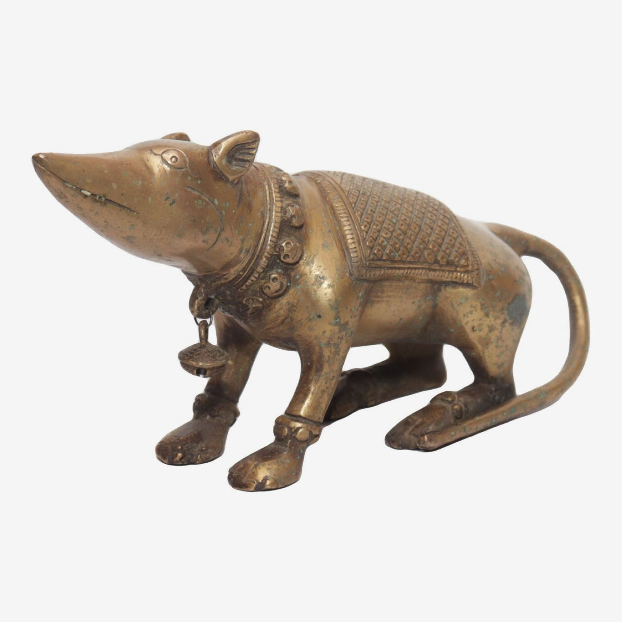 Seven Chakra Handicraft -Mushak Raj Statue 23 cm 1.450 Kg