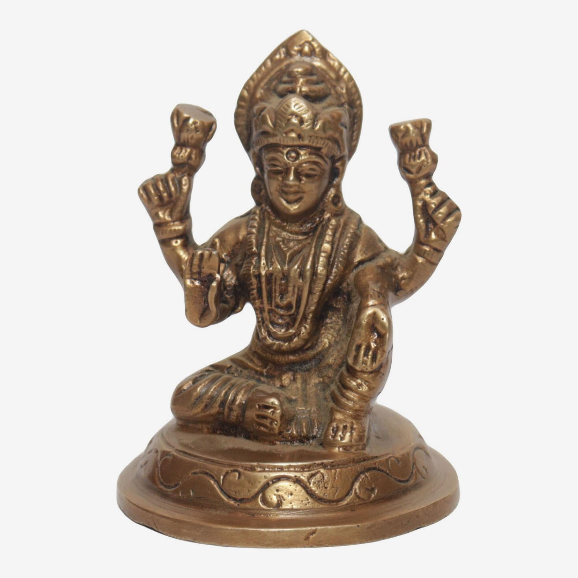 Seven Chakra Handicraft -Lord Laxmi Statue 8 cm 350 g