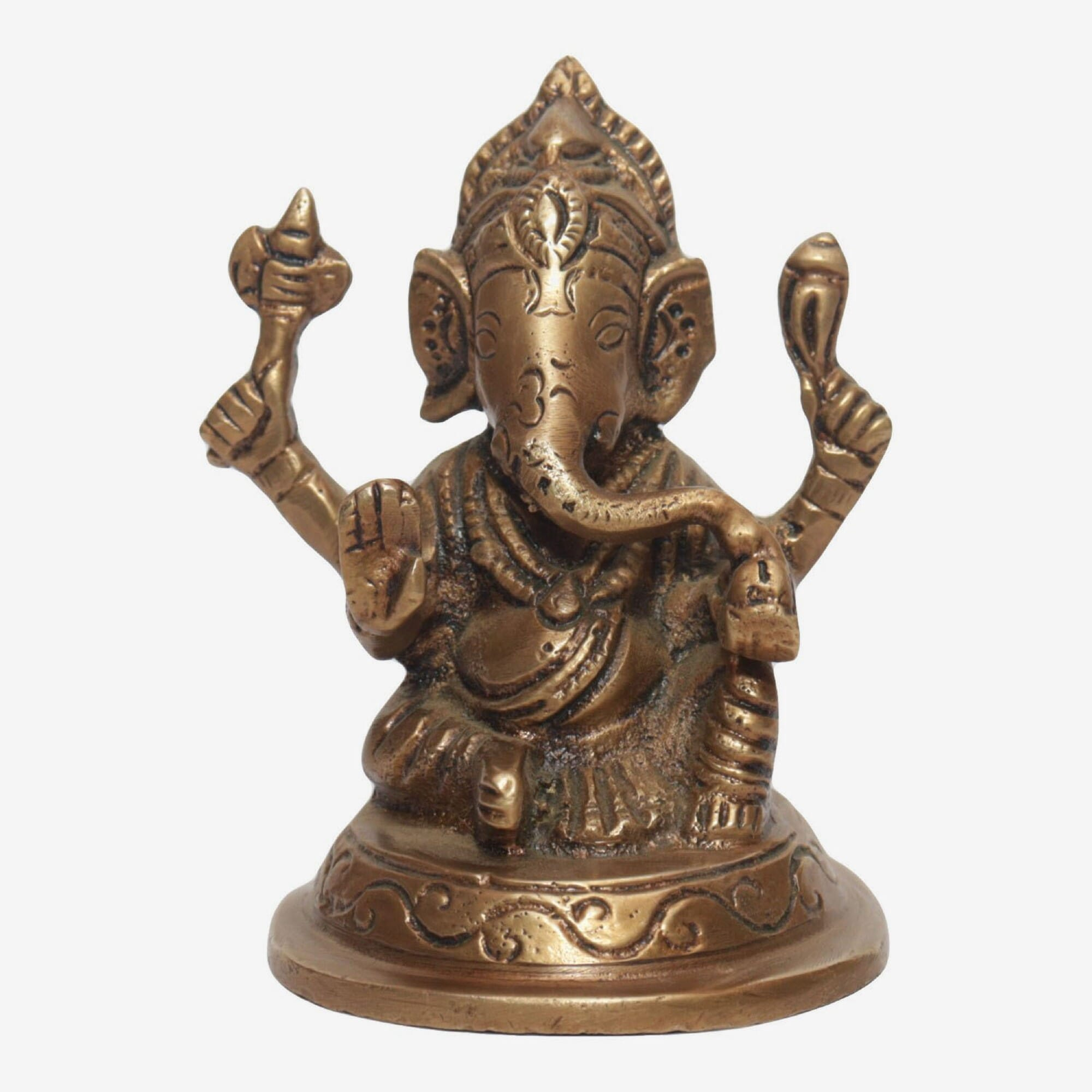 Seven Chakra Handicraft - Lord Ganesh Statue 8 cm 350 g