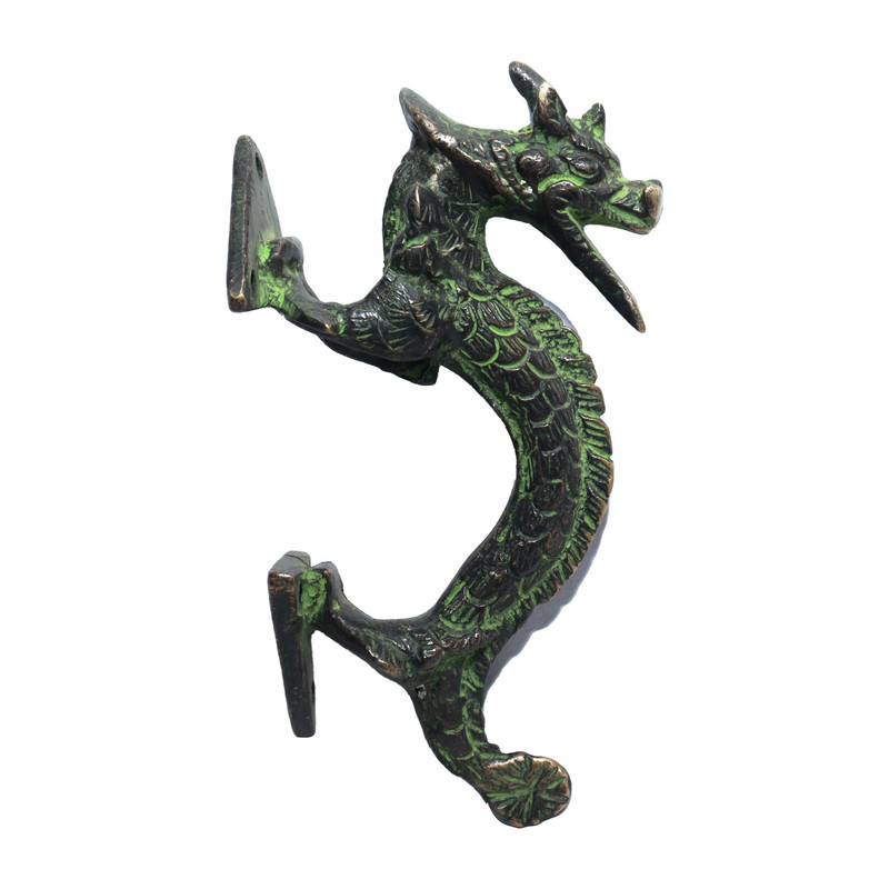 Seven Chakra Handicraft -Size Dragon Design Door Handle 15cm