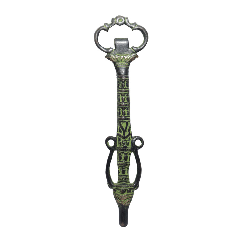 Seven Chakra Handicraft-  20cm Size Ox Design Beer Bottle Opener (Green)