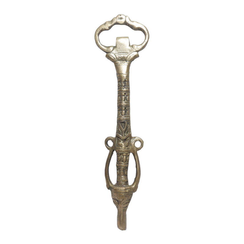 Seven Chakra Handicraft - 20cm Size Ox Design Beer Bottle Opener (Golden)