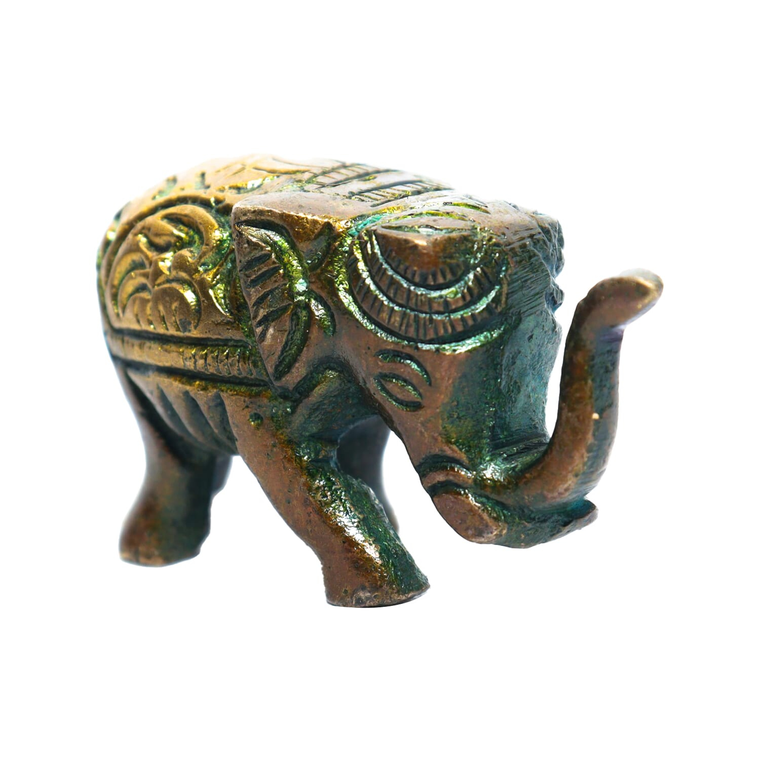 Seven Chakra Handicraft -5cm size Elephant Statue Small (Orange)