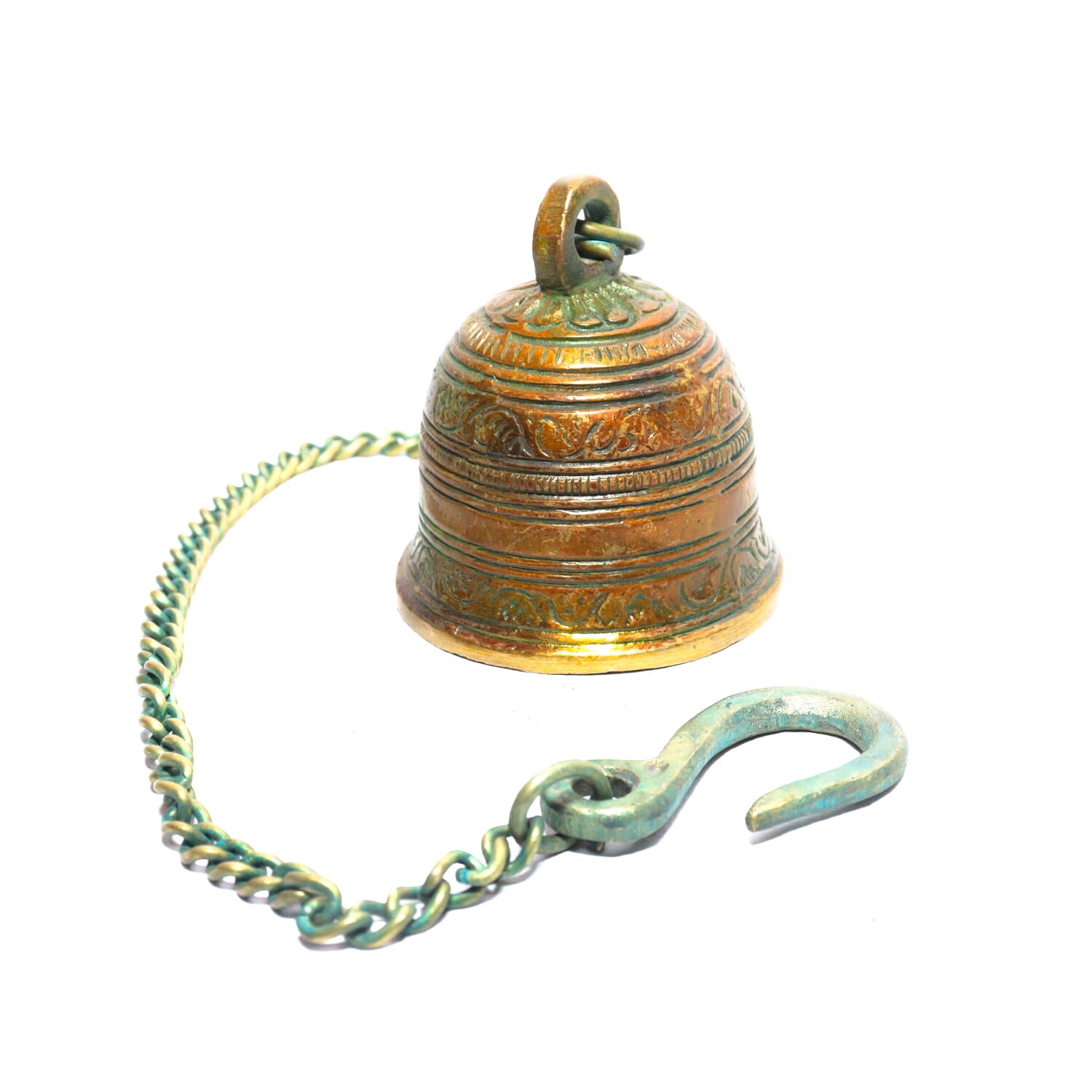 Seven Chakra Handicraft- 48cm size Hanging Bell (with Chain)