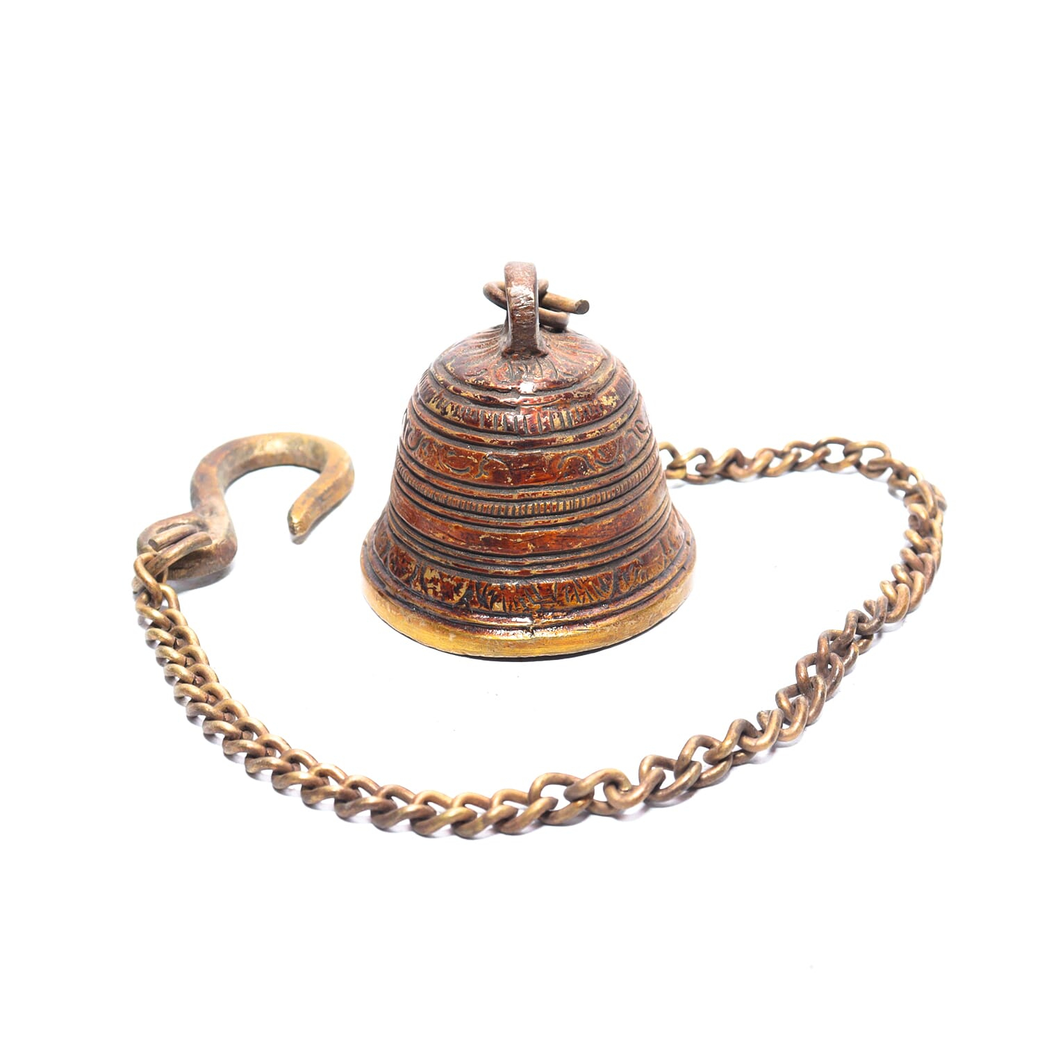 Seven Chakra Handicraft- 46cm size Hanging Bell (with Chain)