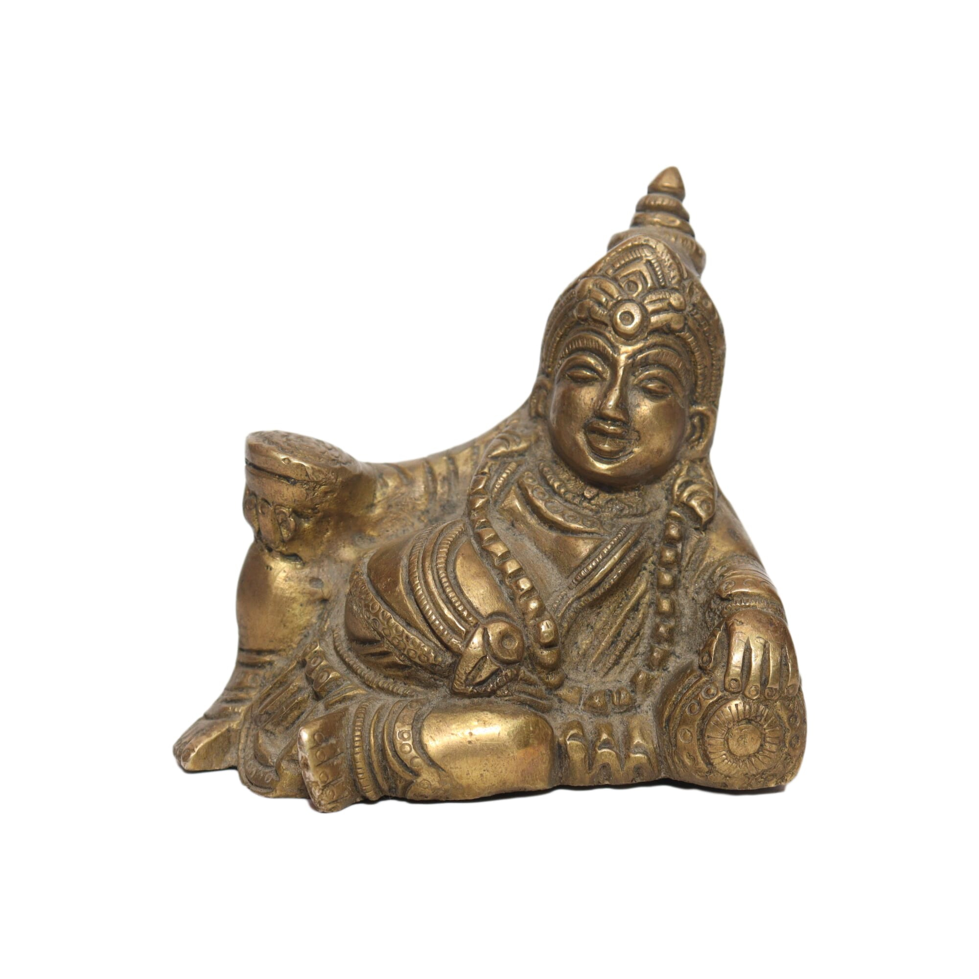 Seven Chakra Handicraft-9cm Size Sitting Kuber Statue