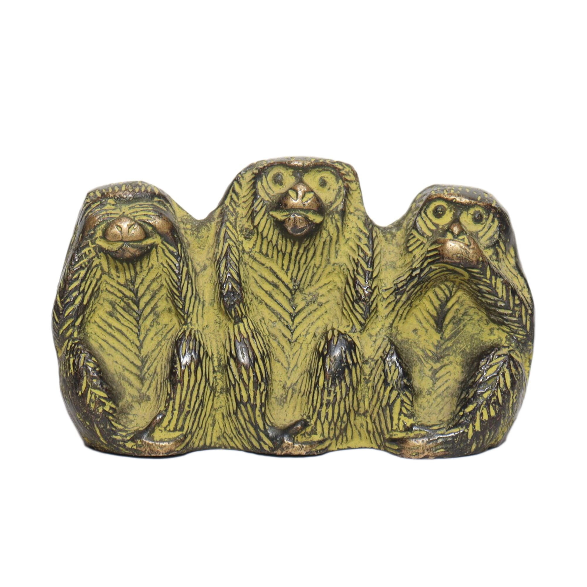 Seven Chakra Handicraft-8cm Size 3 Monkeys Statue