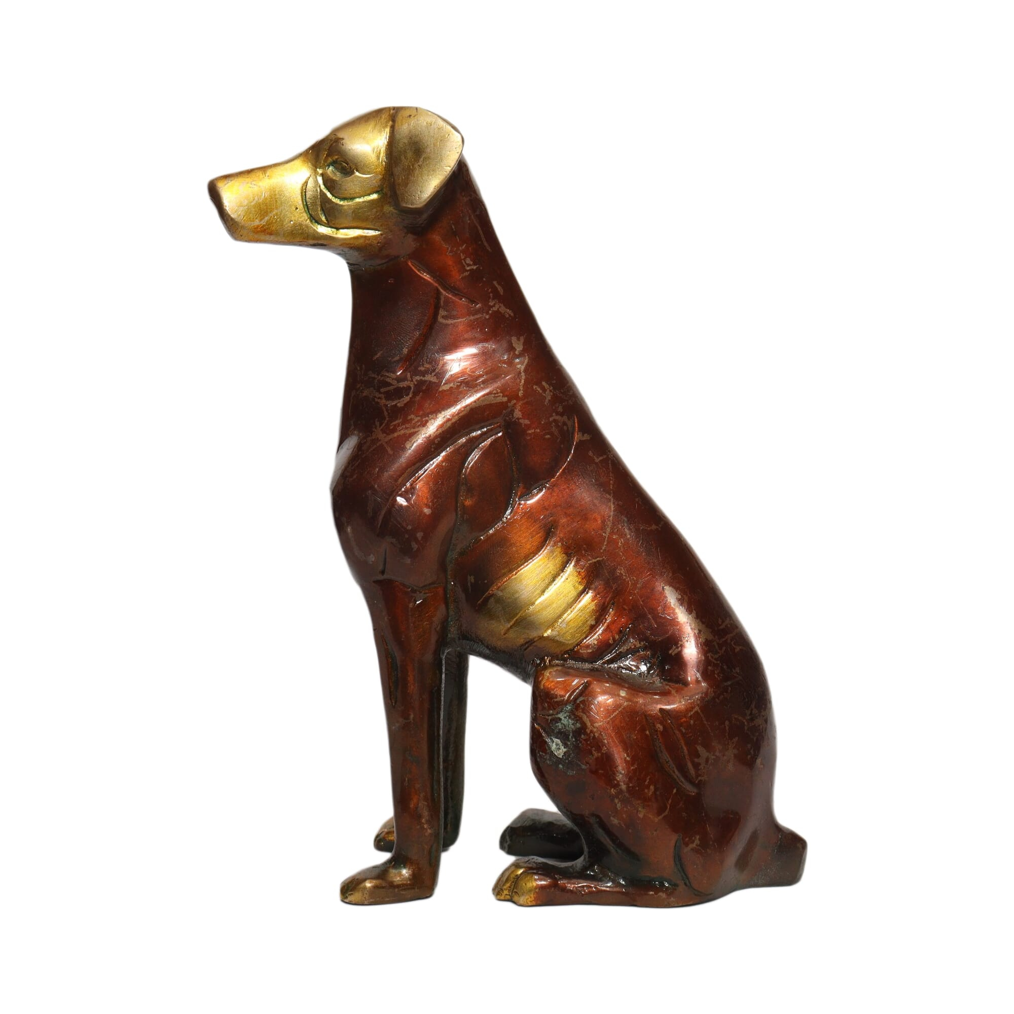 Seven Chakra Handicraft-18cm Size Sitting Dog Statue