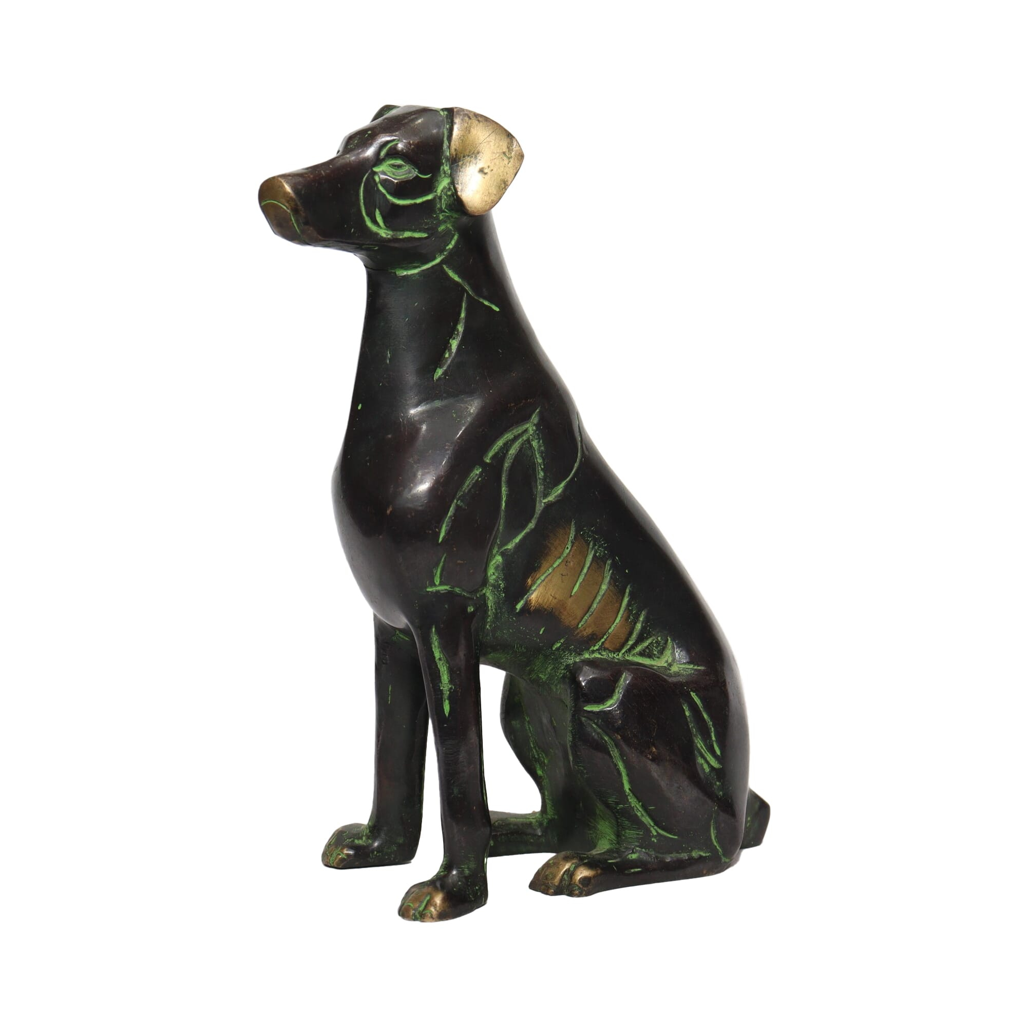 Seven Chakra Handicraft-18cm Size Sitting Dog Statue