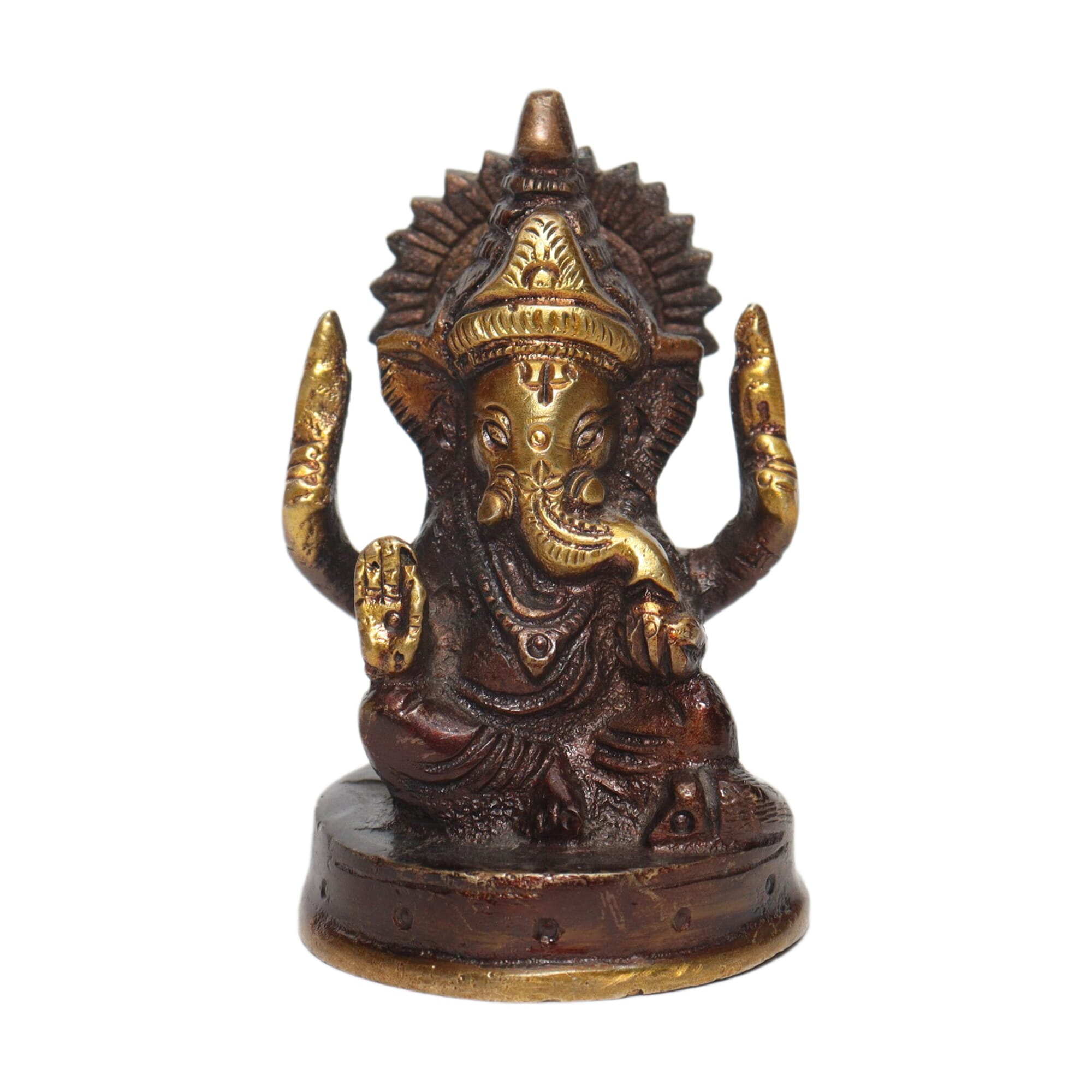Seven Chakra Handicraft-7cm Size Chakra Ganesha Statue