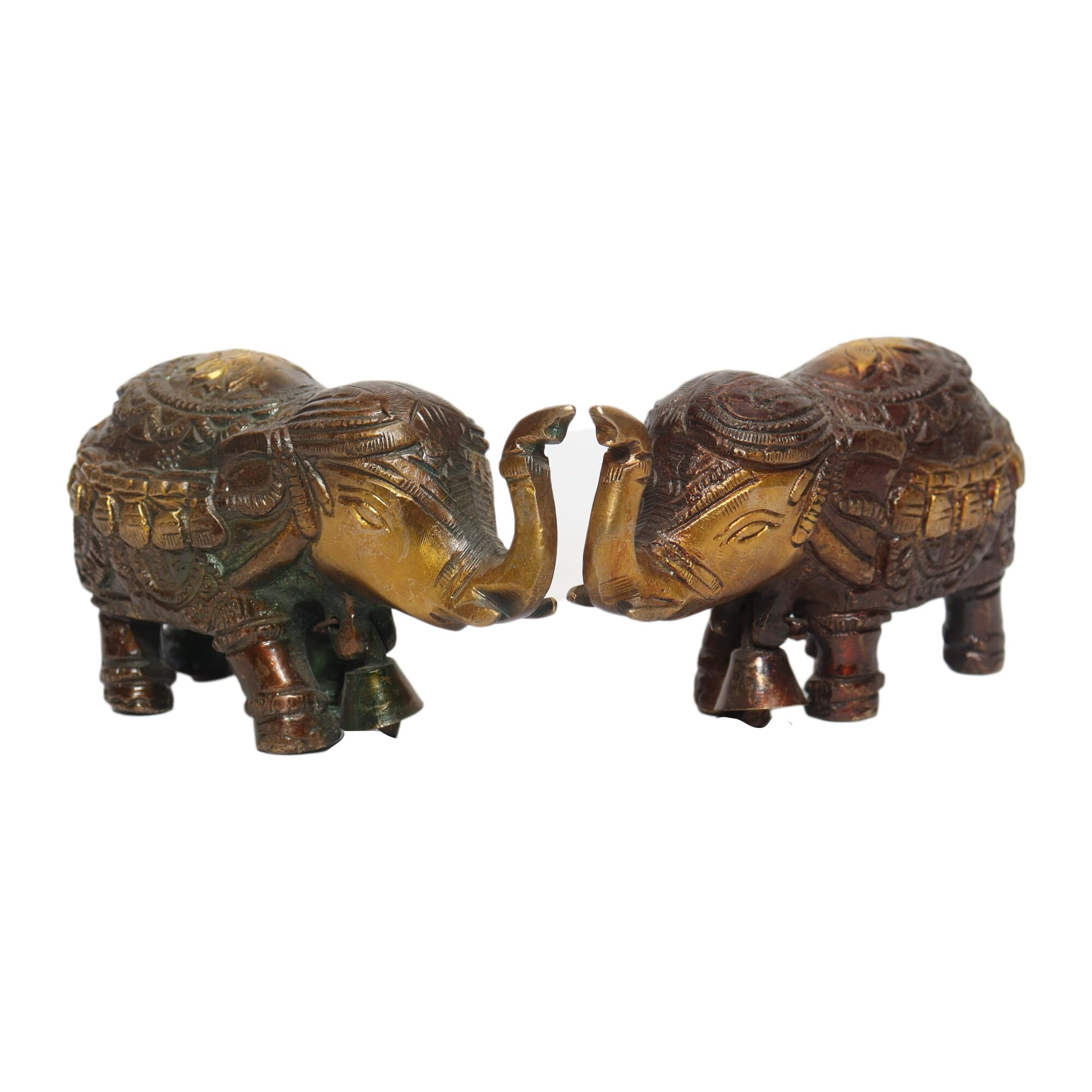 Seven Chakra Handicraft-10cm Size Elephant Statue Pair