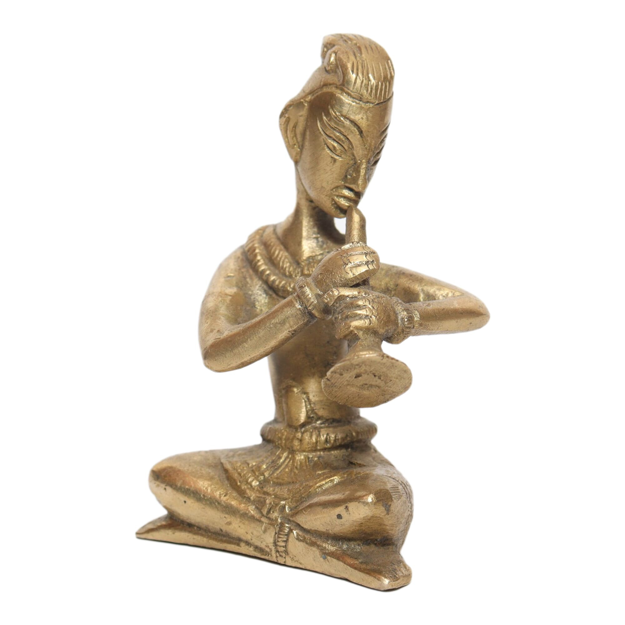 Seven Chakra Handicraft-9cm Playing Piper Statue