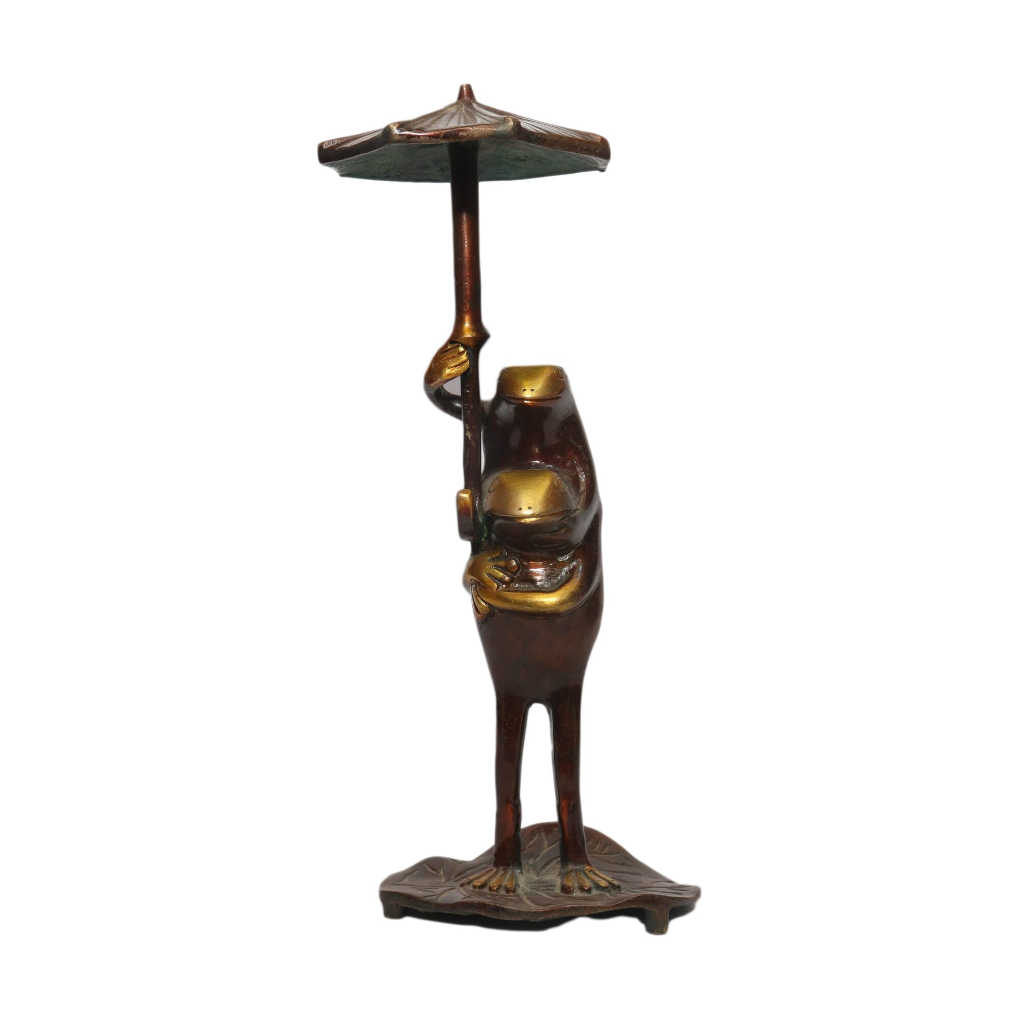 Seven Chakra Handicraft-25cm Size Frog With Umbrella Statue